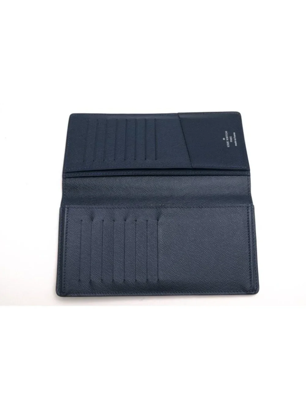 Louis Vuitton Wallet Leather Navy Taiga Portefeuille Long Billfold No Coin